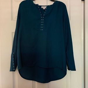 Teal woman’s blouse - medium